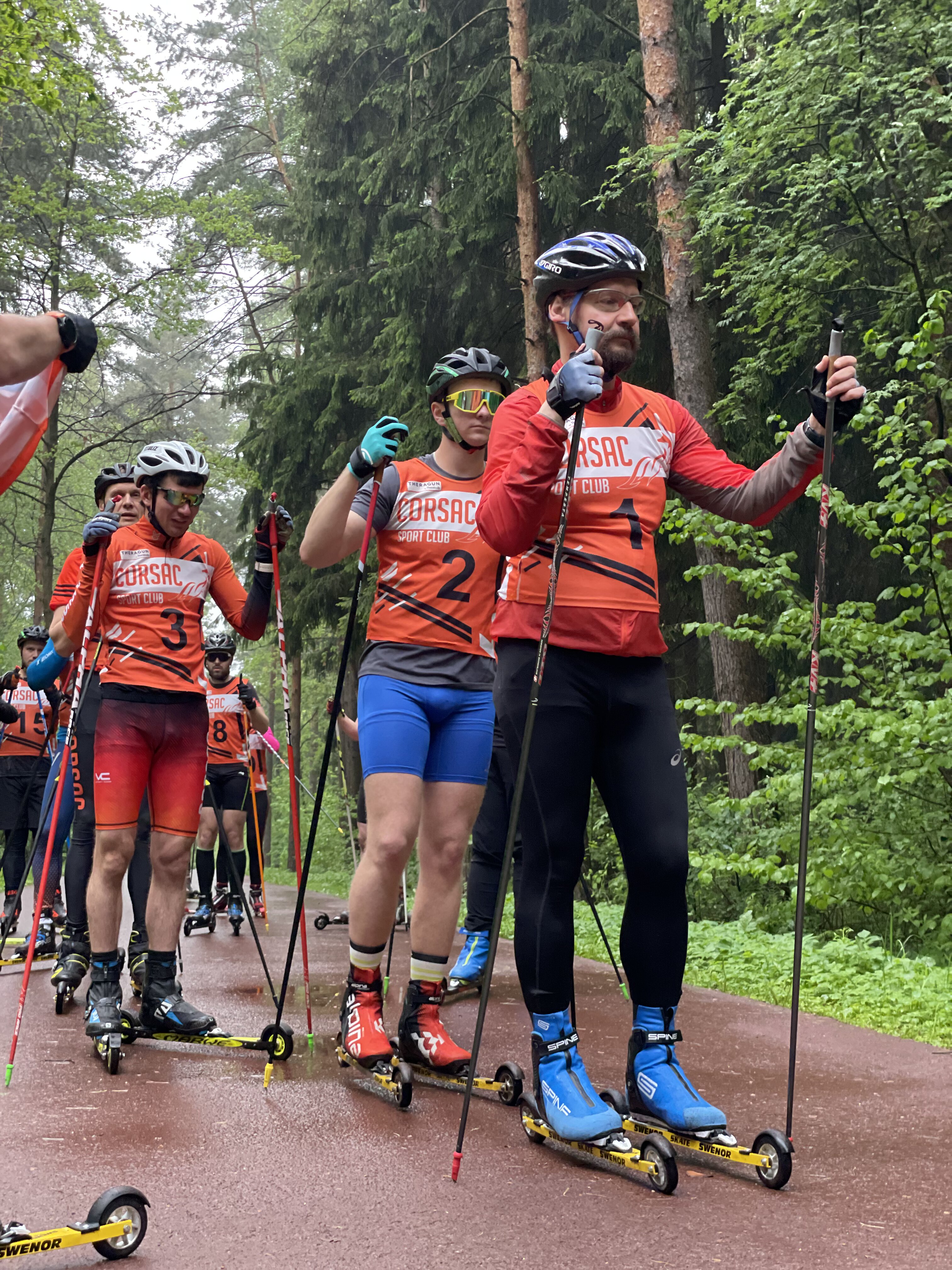 Контрольная тренировка на лыжероллерах Corsac sport club