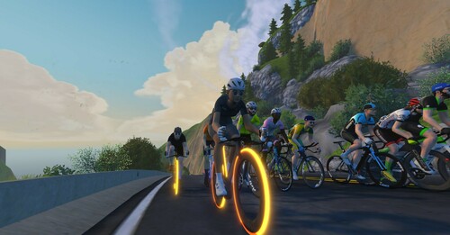 KOMON Зимняя серий онлайн гонок в zwift